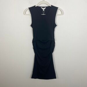 NWT Ripe XS Lift Up Nursing‎ Dress Maternity Ruched Sleeveless Black Pregnancy